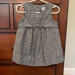 Baby Gap Denim Polkadot Dress